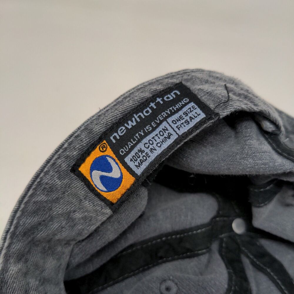 Newhattan Slideback Hat Gray Osfa Solid Adjustabl… - image 8